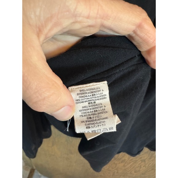 Free People Still Got It Black Mesh Bell Sleeve Oversized Shirt Womens XS T - Picture 6 of 6